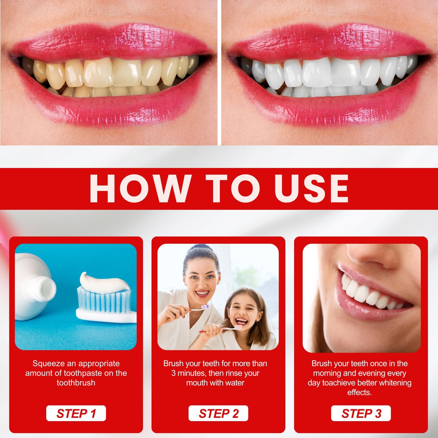 SP6 Toothpaste 3-Pack – Probiotic Whitening, Gum Health, Fluoride-Free, Mint 4.9 oz