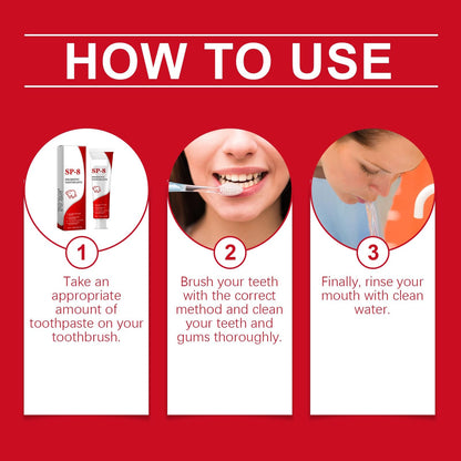 SP8 Toothpaste (2Pcs) SP-8 Probiotic Whitening – Ultra Whitening & Gum Protection
