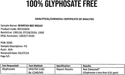 Spartan Bee Bread Chewables by The Stampede Network | Raw Organic Bee Bread Multivitamin