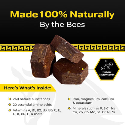 Spartan Bee Bread Chewables by The Stampede Network | Raw Organic Bee Bread Multivitamin