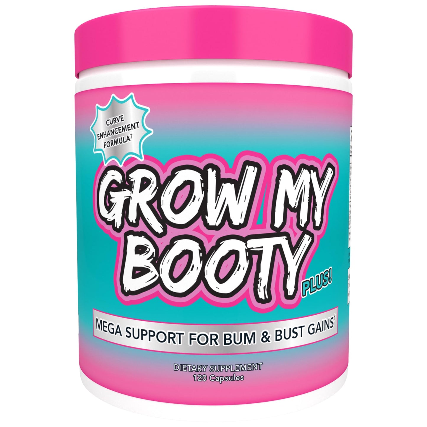 Grow My Booty Plus Butt Enhancement Pills — Mega Booty & Bust Growth | SPAZMATIC
