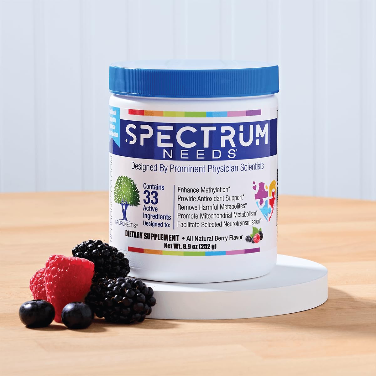 SpectrumNeeds by NeuroNeeds – Berry Nutrition with 33 Active Ingredients for Everyday Wellness