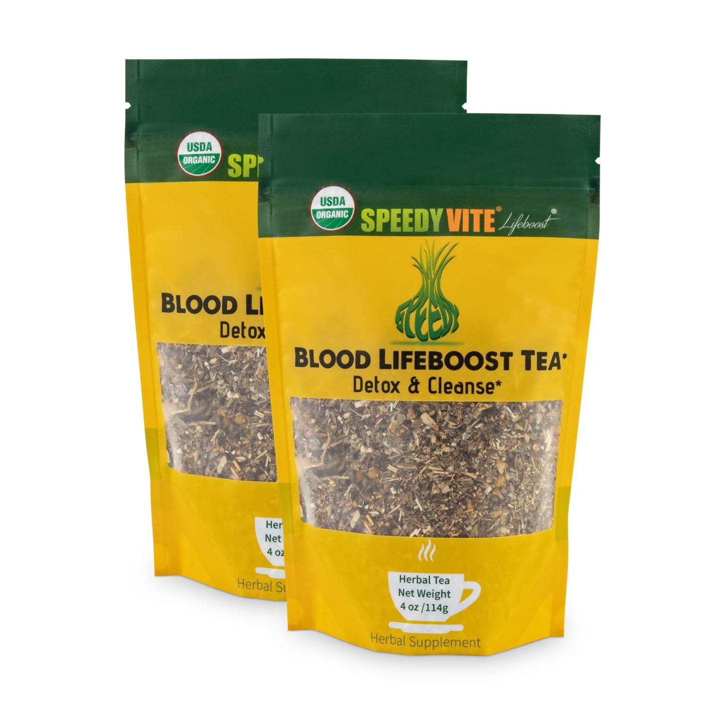 SpeedyVite Blood Cleansing LifeBoost Tea Organic – Herbal Immune Support