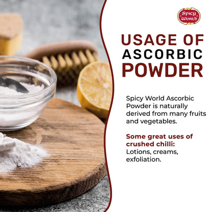 Spicy World Ascorbic Acid 1 lb – Pure Vitamin C Powder (USP, Food Grade)