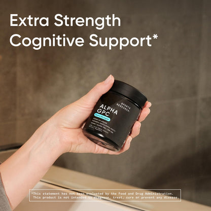Sports Research® Alpha GPC 630mg (Extra Strength) – Bioavailable Choline for Focus & Cognitive Support | Vegan • Non-GMO • Gluten Free – 120 Liquid Capsules
