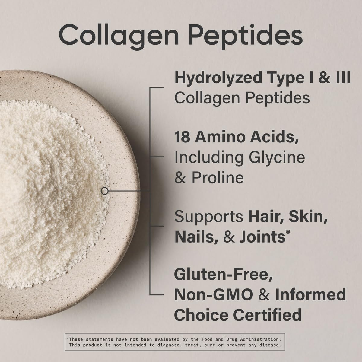 Sports Research Collagen Peptides — Hydrolyzed Type I & III Powder for Skin, Hair, Nails & Joints