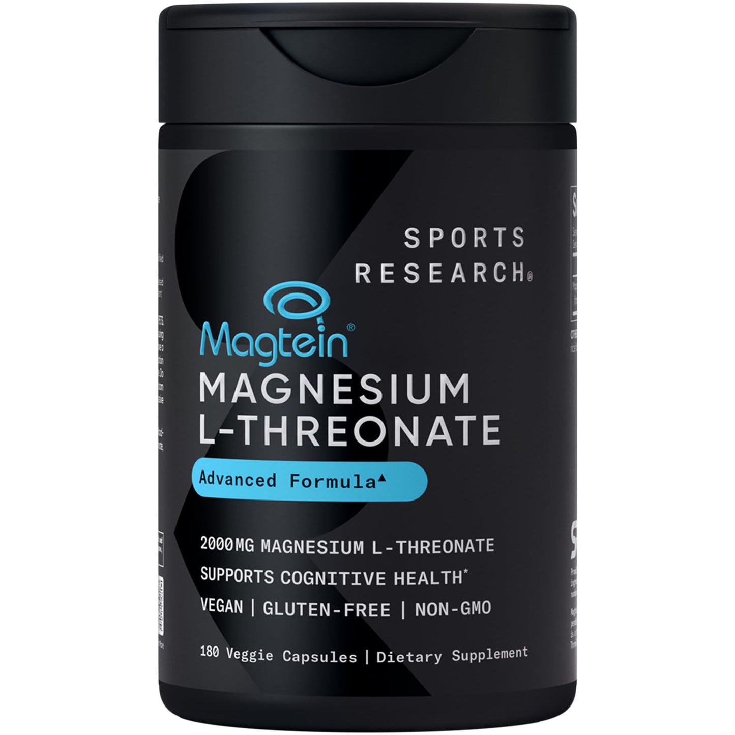 Sports Research Magtein Magnesium L-Threonate Capsules – Brain Health & Cognition