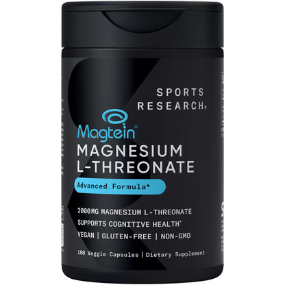 Sports Research Magtein Magnesium L-Threonate Capsules – Brain Health & Cognition
