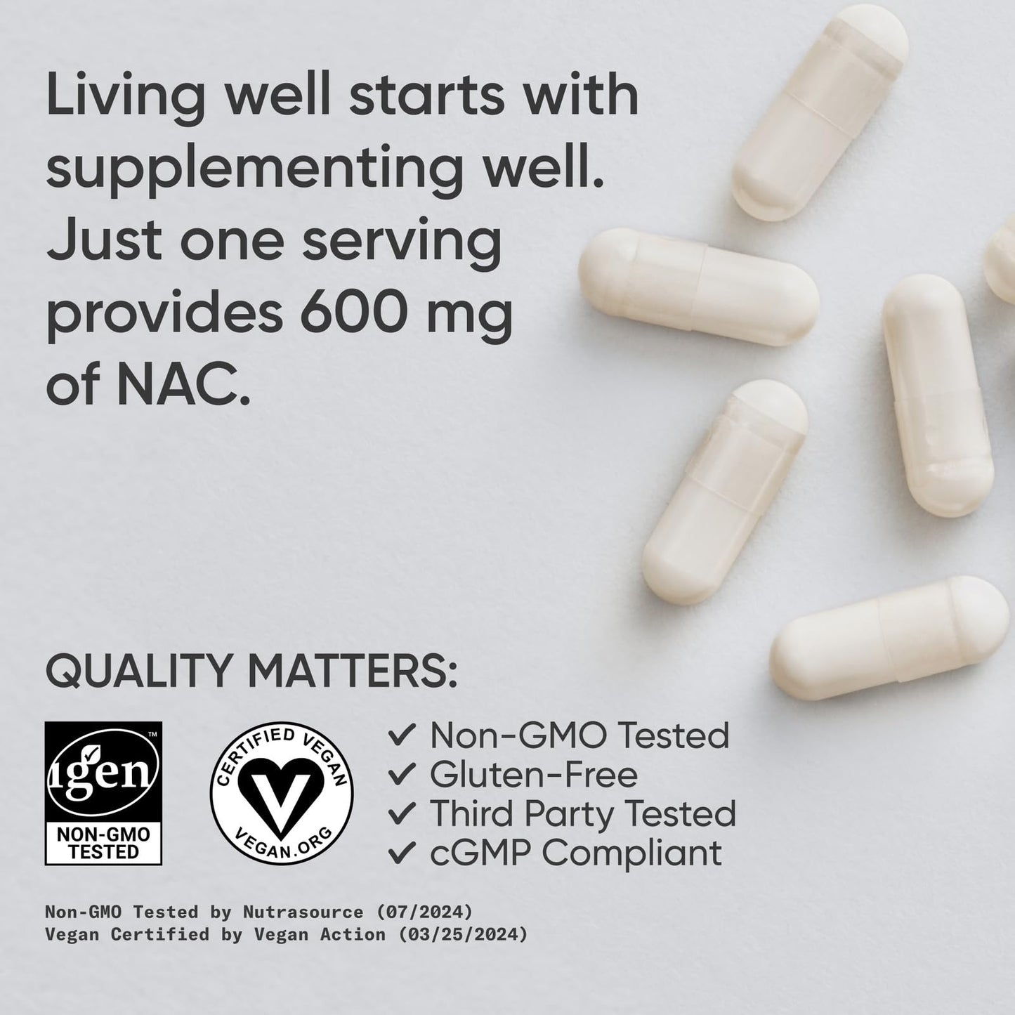 Sports Research N-Acetyl L-Cysteine (NAC) 600mg Veggie Capsules – Lemon Aroma, 2 Pack – Vegan, Non-GMO, Gluten Free