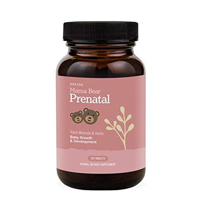 Sprigs Mama Bear Prenatal Vitamins - Organic Capsule, 120 Tablets