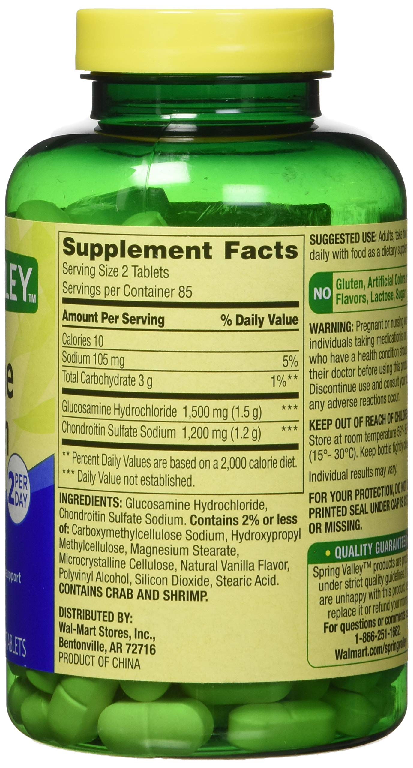 Spring Valley Glucosamine Chondroitin Triple Strength – 340 Tablets Twin Pack