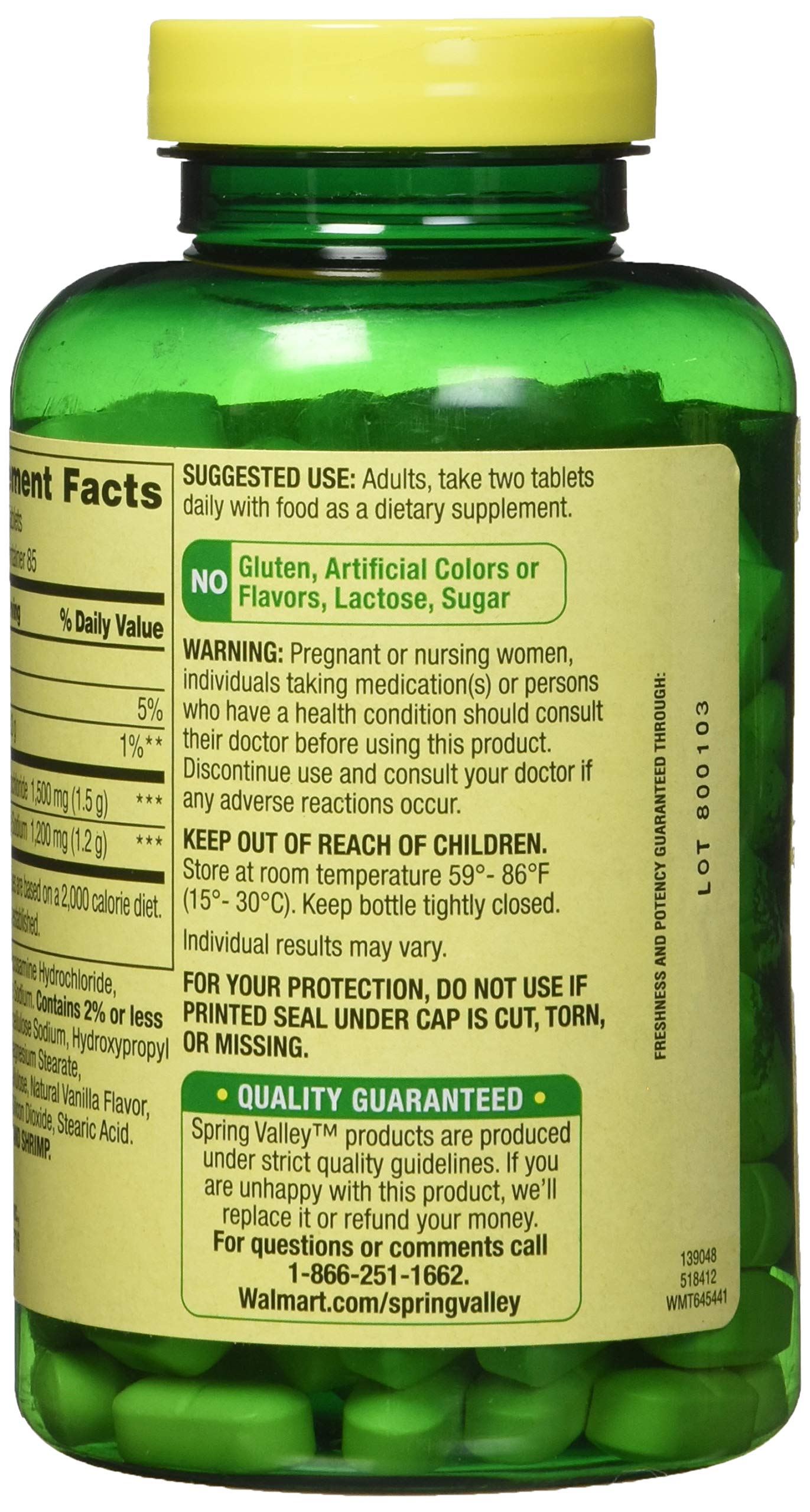 Spring Valley Glucosamine Chondroitin Triple Strength – 340 Tablets Twin Pack