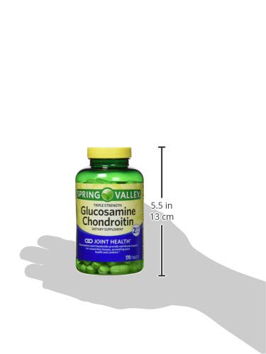 Spring Valley Glucosamine Chondroitin Triple Strength – 340 Tablets Twin Pack