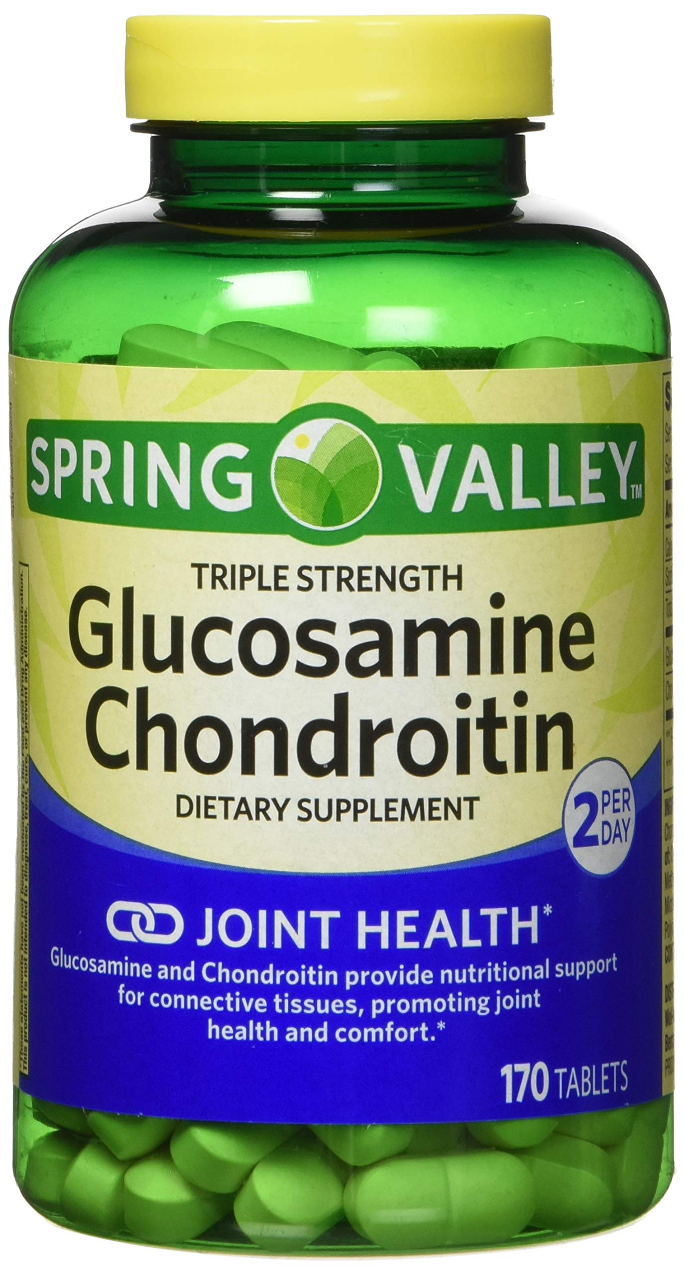 Spring Valley Glucosamine Chondroitin Triple Strength – 340 Tablets Twin Pack