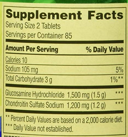 Spring Valley Glucosamine Chondroitin Triple Strength – 340 Tablets Twin Pack