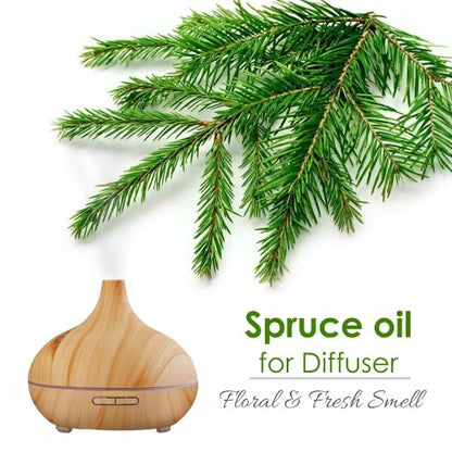 Spruce Oil (Tsuga Canadensis) – Therapeutic Essential Oil, Amber Bottle, 15ml