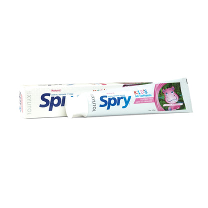 Spry Fluoride Free Kids Toothpaste – Bubble Gum, Xylitol, 5oz