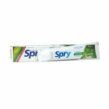 Spry Natural Xylitol Toothpaste 5oz – Pack of 1 | Adults & Kids, Fluoride, Whitening & Remineralizing, Spearmint