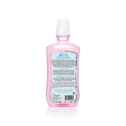 Spry Natural Xylitol Mouthwash Fluoride Free with Enamel Support - Bubble Gum (16 fl oz, Pack of 2)