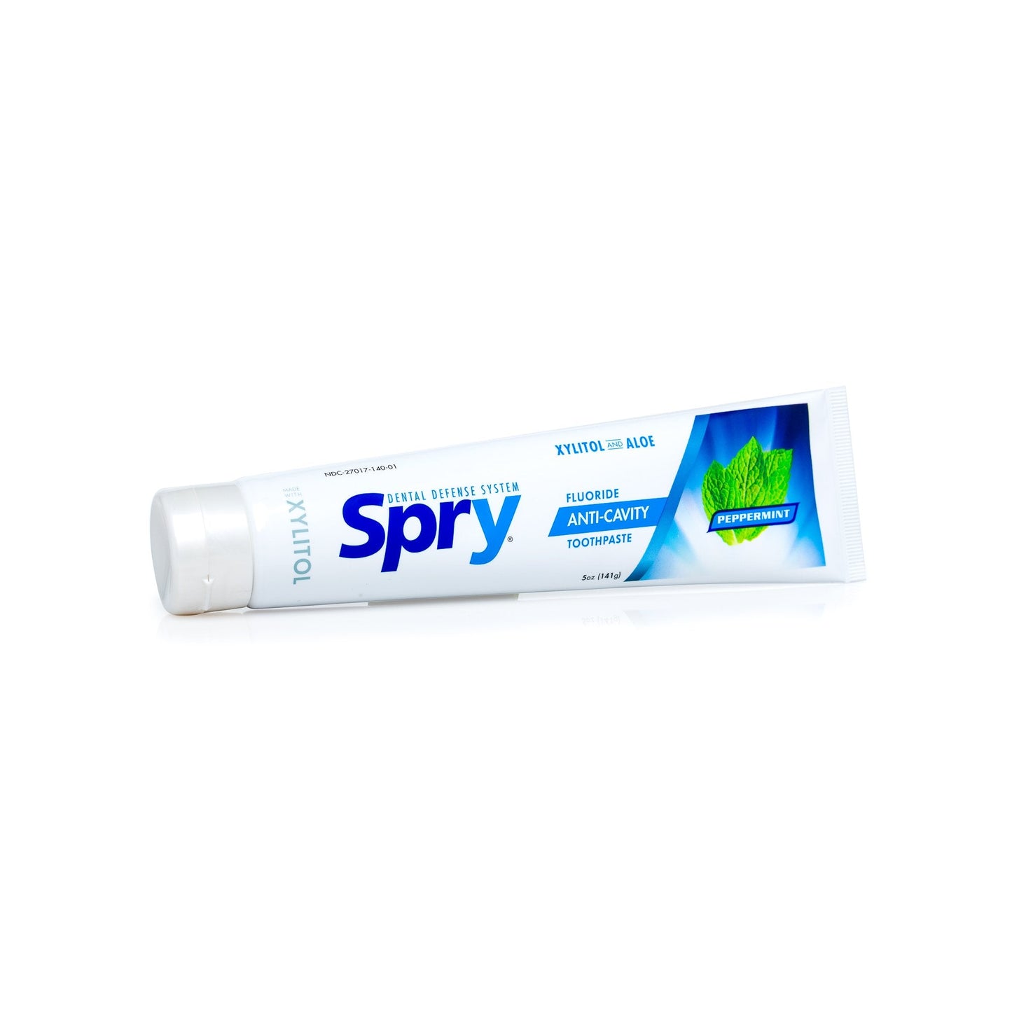 Spry Natural Xylitol Toothpaste 5oz – Gentle Whitening, Fluoride & Remineralizing | Peppermint