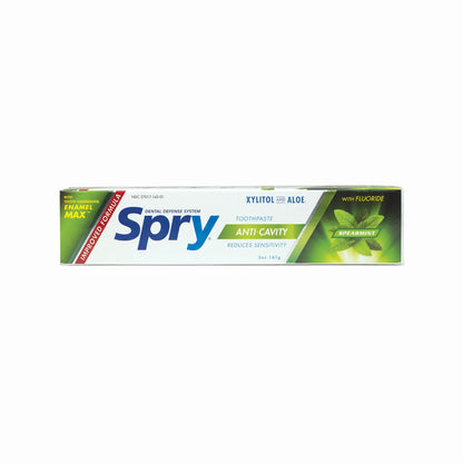 Spry Natural Xylitol Toothpaste 5oz – Pack of 1 | Adults & Kids, Fluoride, Whitening & Remineralizing, Spearmint