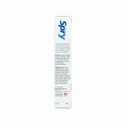 Spry Natural Xylitol Toothpaste 5oz – 6-Pack, Fluoride Free, Gentle for Sensitive Teeth, Peppermint