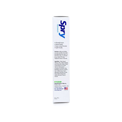 Spry Natural Xylitol Toothpaste 5oz – Fluoride Free, Gentle for Sensitive Teeth, Spearmint
