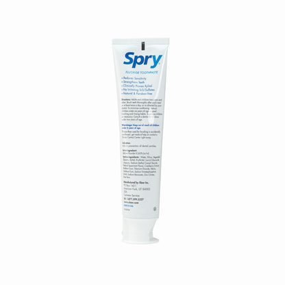 Spry Natural Xylitol Toothpaste 5oz – Pack of 1 | Adults & Kids, Fluoride, Whitening & Remineralizing, Spearmint