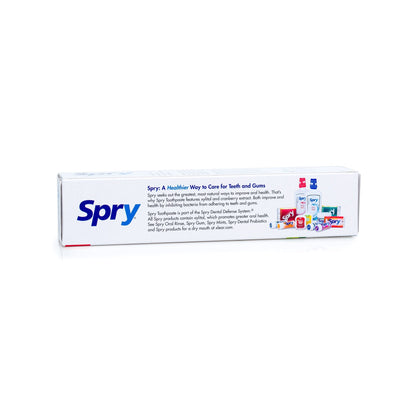 Spry Natural Xylitol Toothpaste 5oz – Fluoride Free, Gentle for Sensitive Teeth, Spearmint
