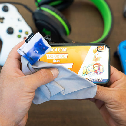 SPUDZ Classic Microfiber Lens Cleaner – Clip-On Pouch, Washable, 10 x 10 in | Avocado (2-Pack)