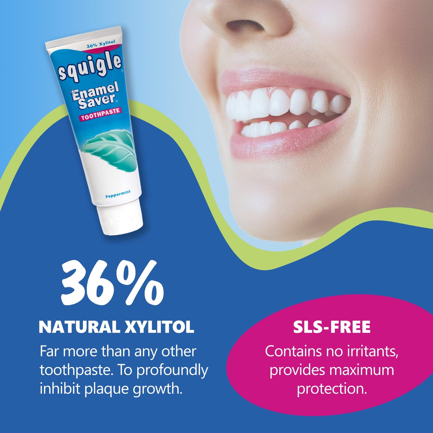 Squigle Enamel Saver Toothpaste (2 Pack) – Canker Sore Prevention & Treatment