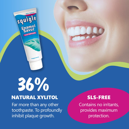 Squigle Enamel Saver Toothpaste (2 Pack) – Canker Sore Prevention & Treatment