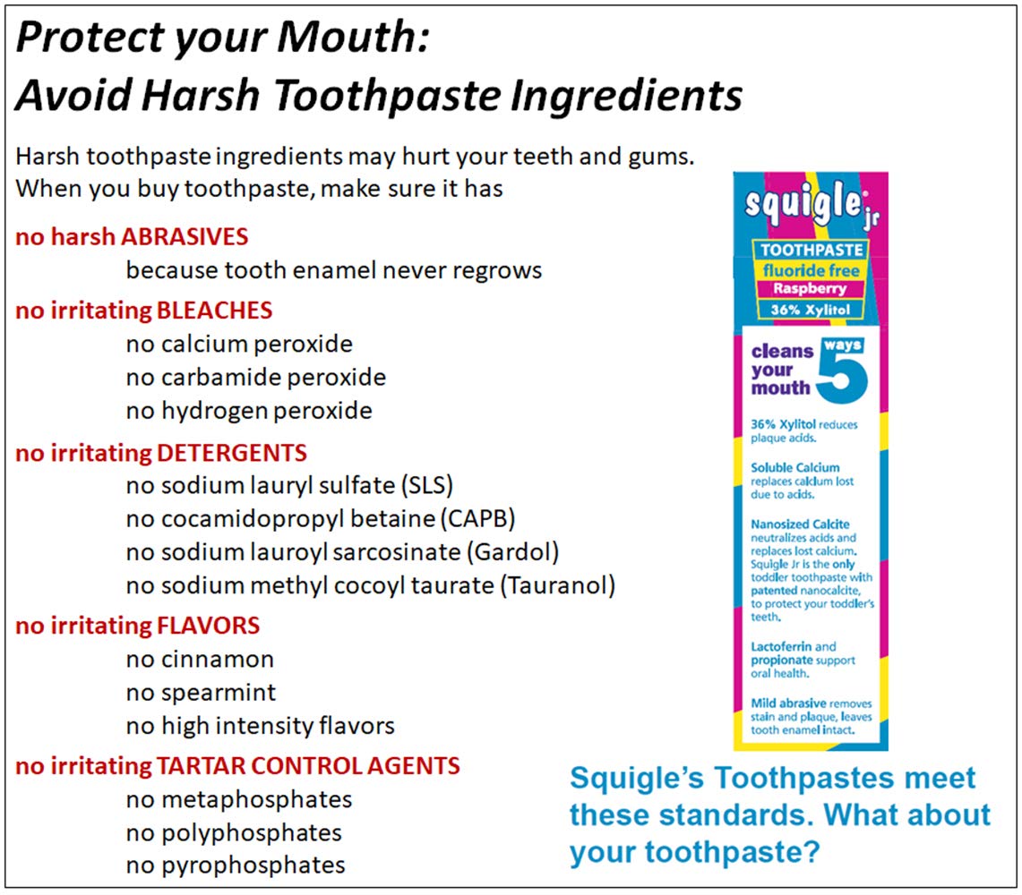 Squigle Jr Toothpaste 2 Pack – For Infants & Toddlers, Travel, No SLS