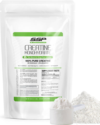 SSP Creatine Monohydrate – Unflavored, 100% Pure for Hydration & Recovery