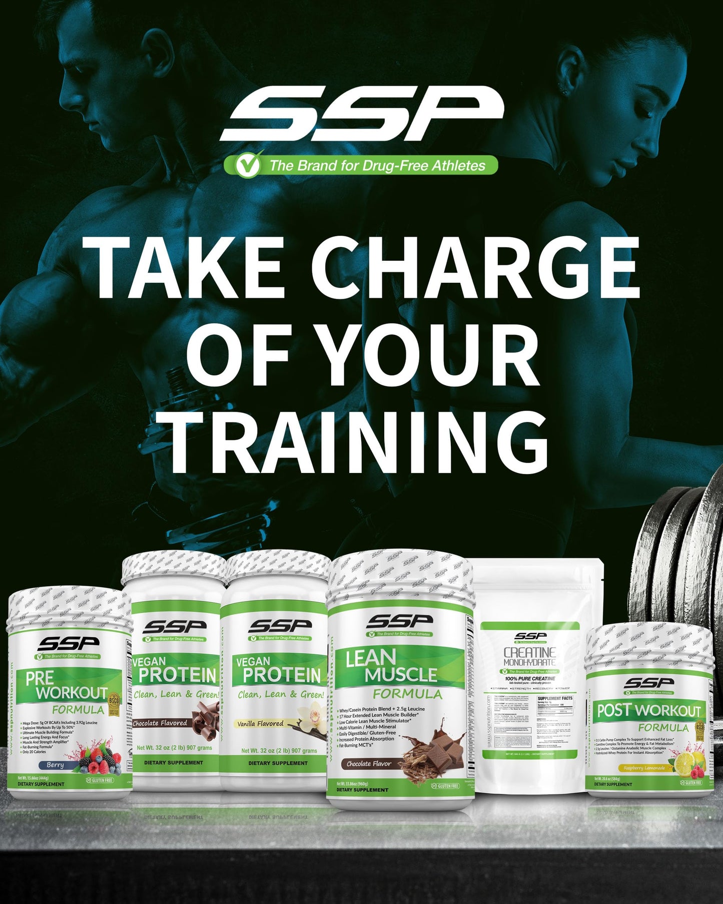 SSP Creatine Monohydrate – Unflavored, 100% Pure for Hydration & Recovery