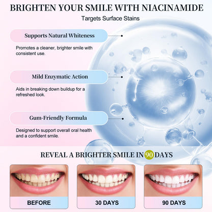 Niacinamide Whitening Toothpaste – Enamel Repair, Stain Removal (2 PCS)