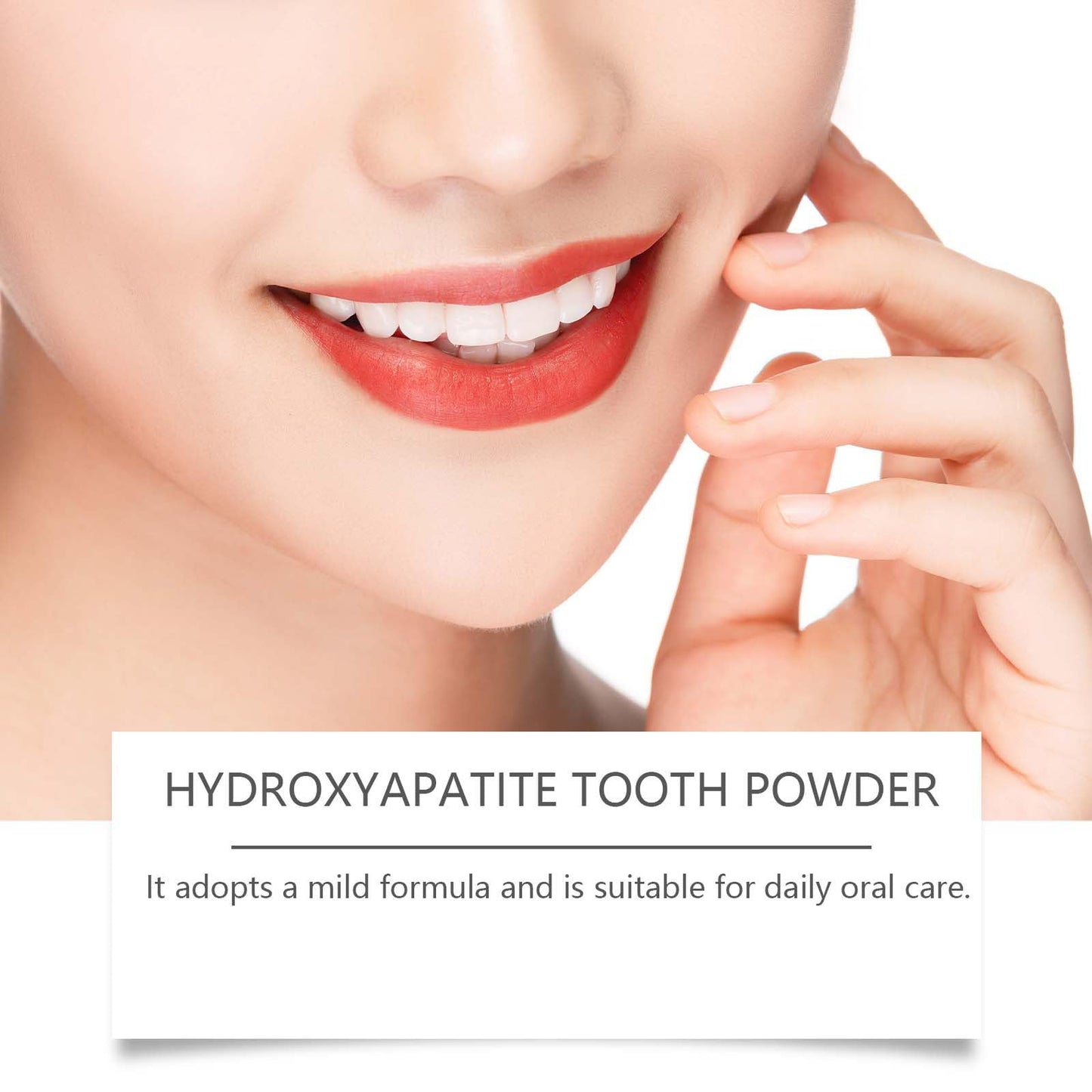 Microcrystalline Hydroxyapatite Powder | 50g Toothpaste for Stain Removal & Fresh Breath