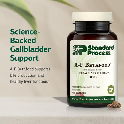 Standard Process A-F Betafood – Gluten-Free Liver & Gallbladder Support with Vitamin A, Iodine & B6