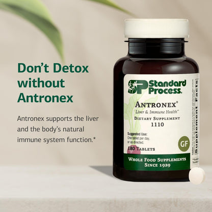 Standard Process Antronex – Liver Health Supplement | Gluten-Free, Non-Dairy, Non-Soy | 180 Tablets