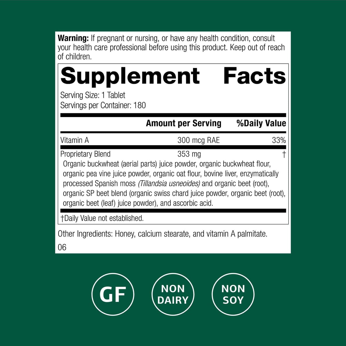 Standard Process Arginex – Whole Food Liver & Kidney Support, 180 Tablets