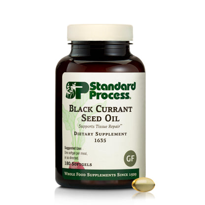 Standard Process Black Currant Seed Oil Dietary Supplement – Gluten-Free Immune & Tissue Support | 180 Softgels