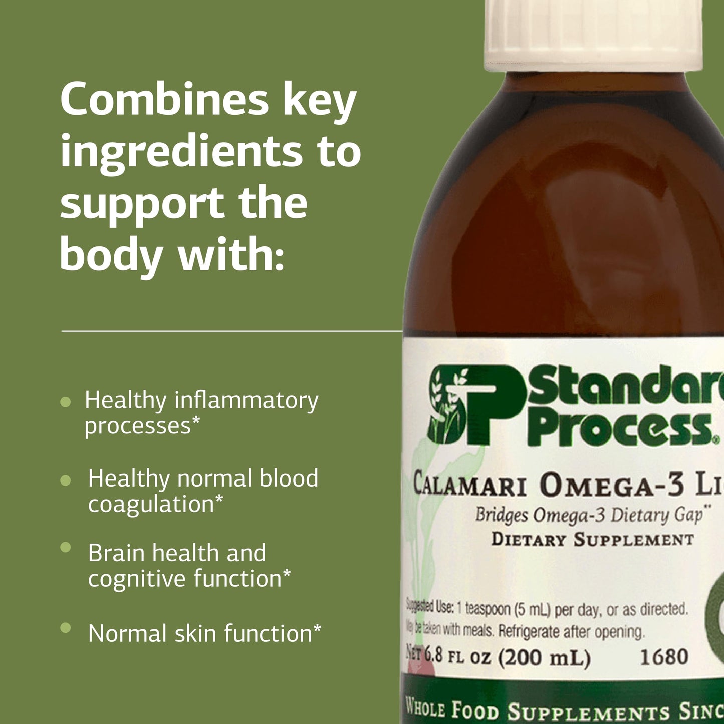 Standard Process Calamari Omega-3 Liquid – Heart & Brain Health