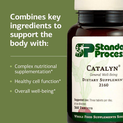 Standard Process Catalyn – General Well-Being Dietary Supplement (Non-Dairy/Non-Soy) – 360 Tablets