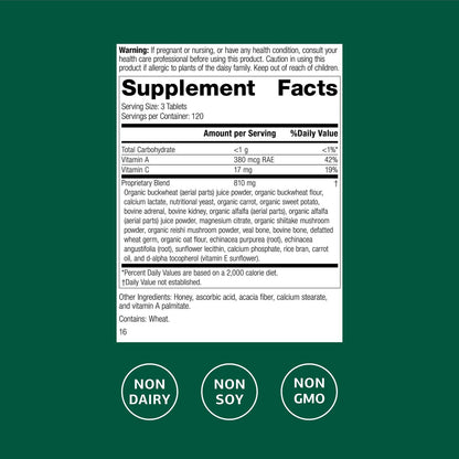 Standard Process Cataplex A-C-P: Healthy Cell & Tissue Support - 360 Tablets (120 Servings) - Non-Dairy & Non-Soy