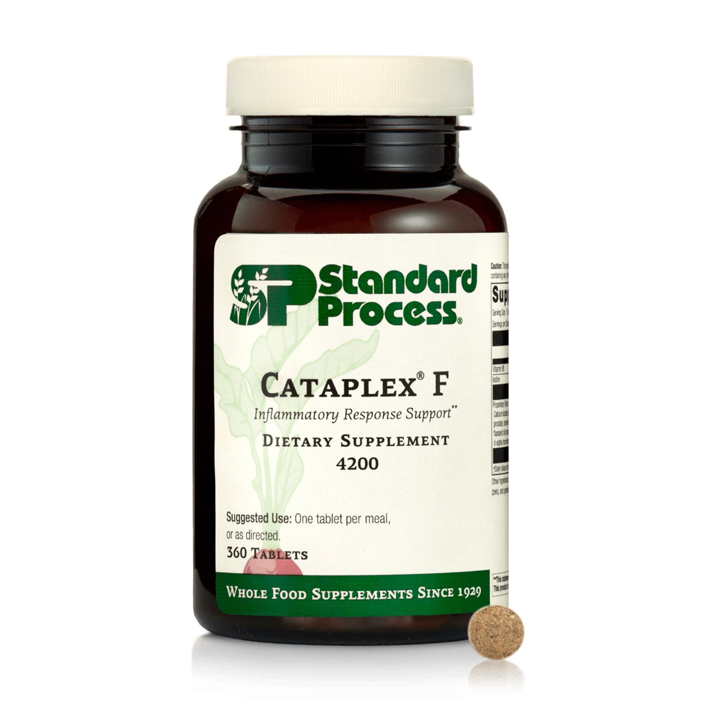 Standard Process Cataplex F – Vitamin B6 & Iodine for Thyroid Support, Non-Dairy & Non-Soy, 90 Tablets