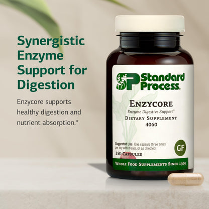 Standard Process Enzycore - 150 Capsules | Digestive Enzyme Support