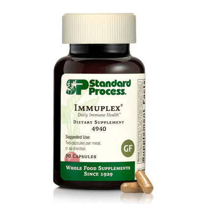 Immuplex by Standard Process Inc. – Daily Immune Support with Folate, Iron, Vitamin C & A (90 Capsules)