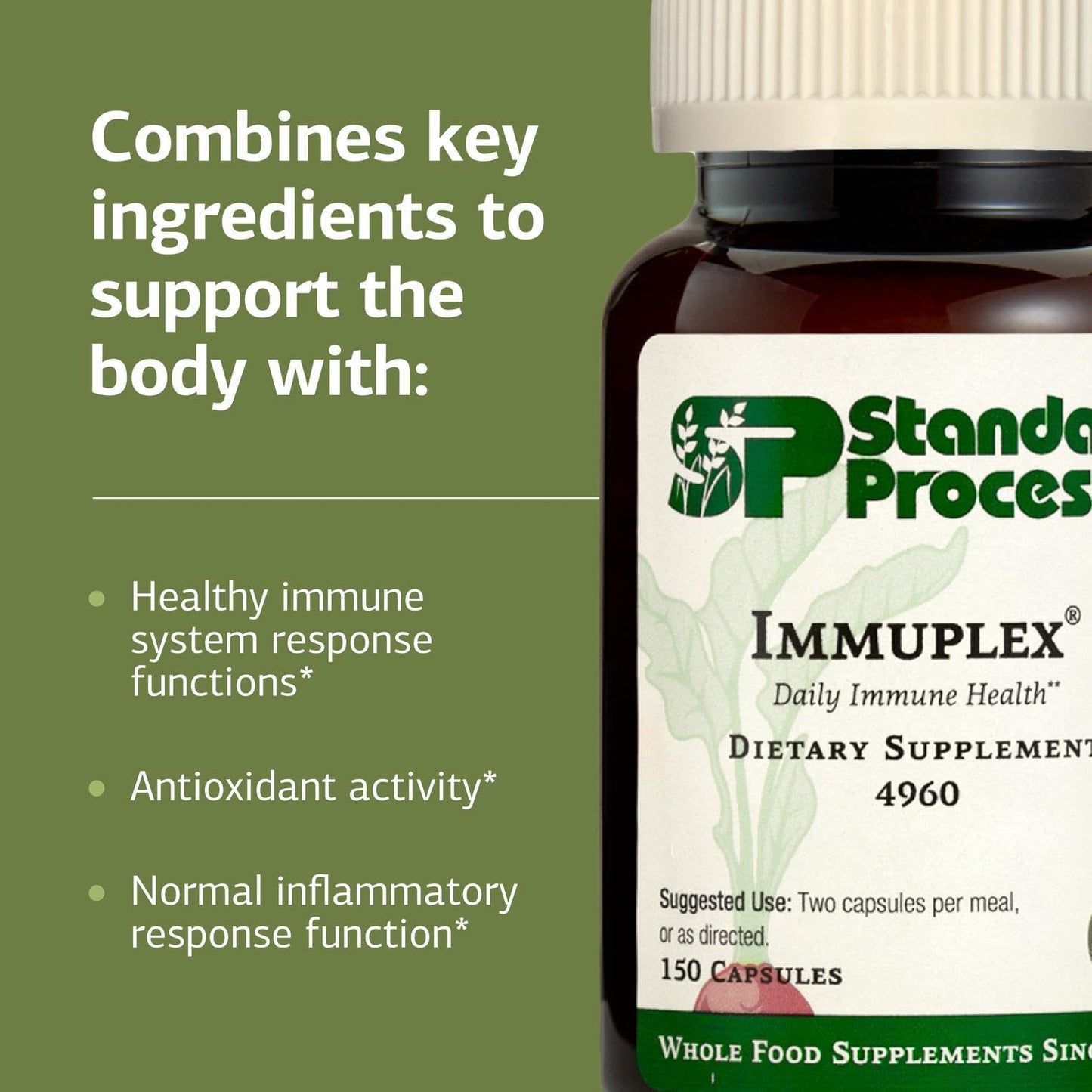 Immuplex – Standard Process Inc. | Daily Immune Support, 150 Capsules