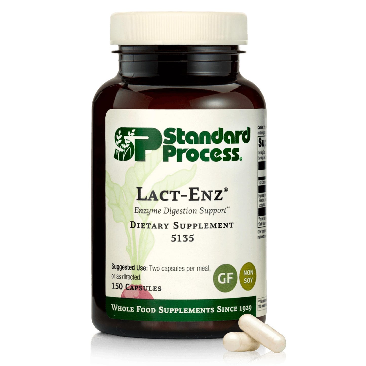 Standard Process Lact-ENZ: Gluten-Free Probiotic Digestive Support - 90 Capsules