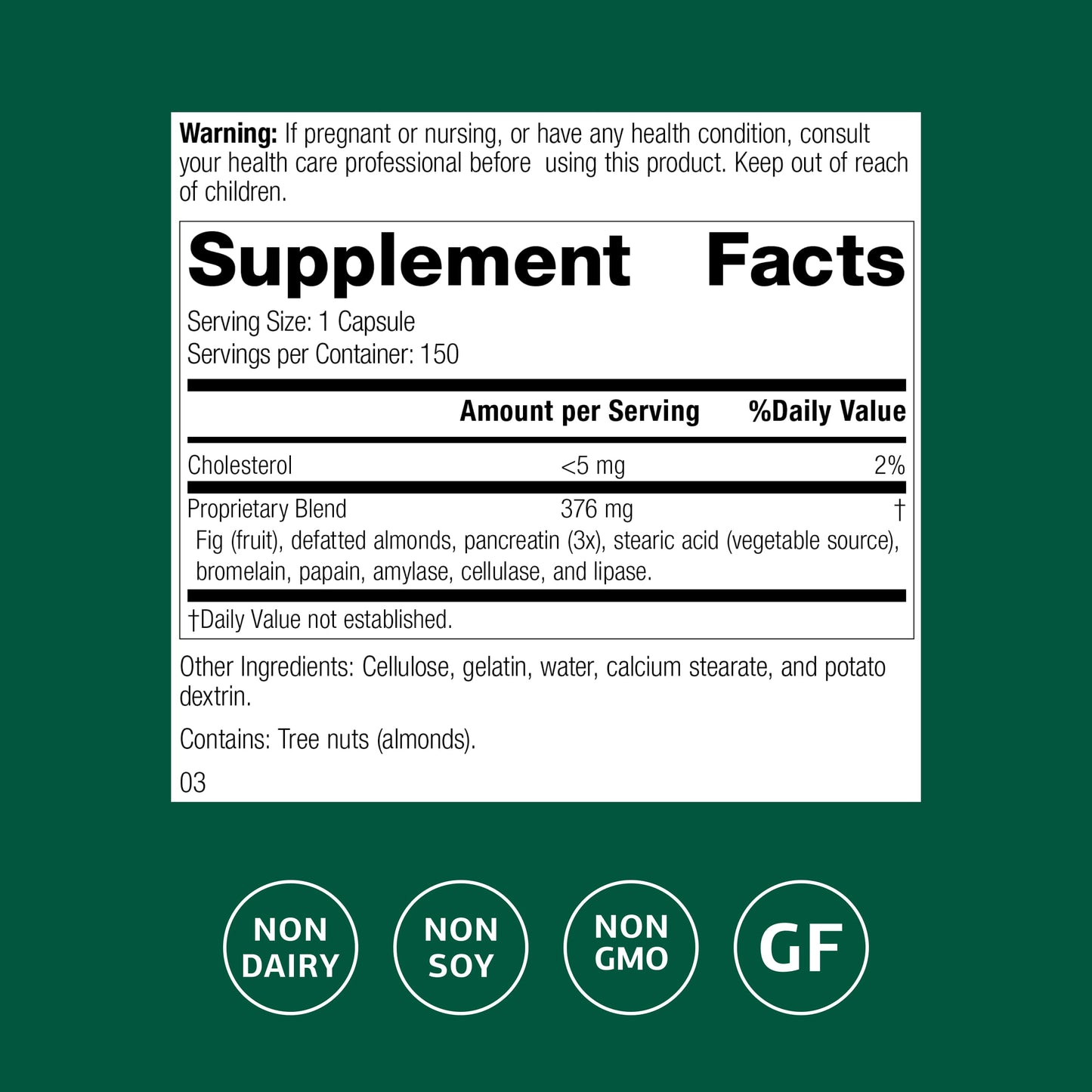 Standard Process Multizyme - Whole Food Pancreas Support & Digestive Enzymes (90 Capsules)